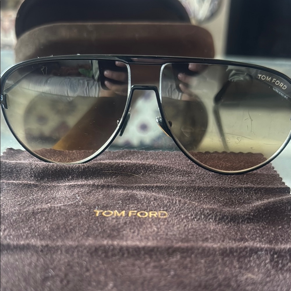 Tom Ford Black Aviator Sunglasses